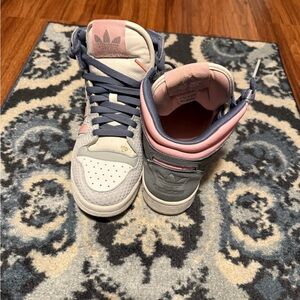 Adidas High-Top Sneakers - Pink and Gray